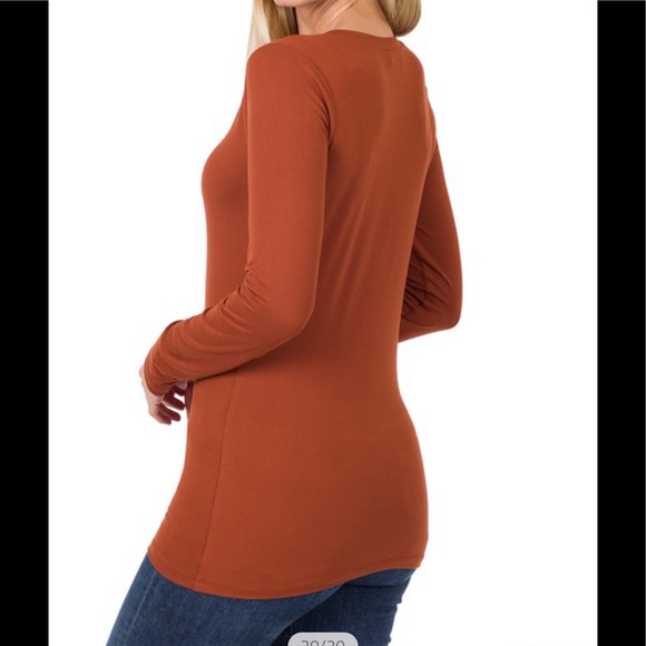 Deep Camel Buttery Soft Top - Picture 2 of 2